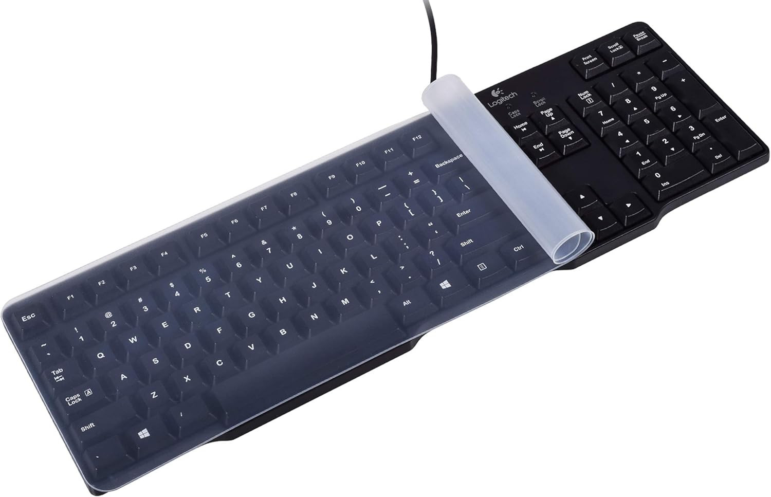 Universal Clear Waterproof Anti-Dust Silicone Keyboard Protector Cover Skin for 