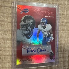 2024 Panini Prestige Ray Davis Xtra Points Signatures Premium Red RC /199 Bills