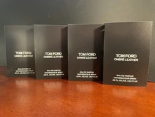 4x Tom Ford Ombré Leather EDP Sample Sprays .05 Fl Oz Each - Lot - For Men