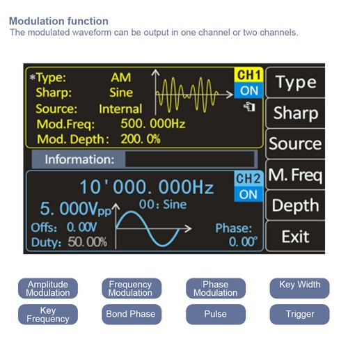 ︶(EU 220V)PSG9080 80MHZ Programmable Dual Channel Arbitrary Waves Generator - Picture 11 of 24