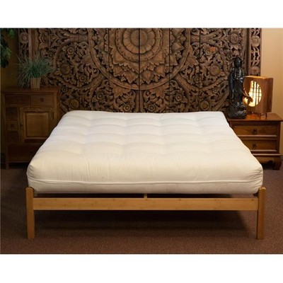 Naturally Sleeping CCO-11-Q Queen Size Organic Luxury with Wool Futon Mattres...