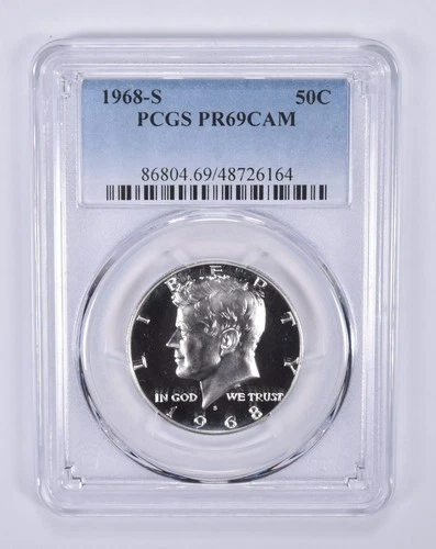 1968-S Kennedy Half Dollar PR69 CAM PCGS Blue Label *8624