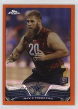 2013 Topps Chrome Retail Orange Refractor Travis Frederick #157 0a3