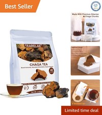 Chaga Super Tea - 40 Count Natural Tea Bags - Rich in Antioxidants  Nutrients