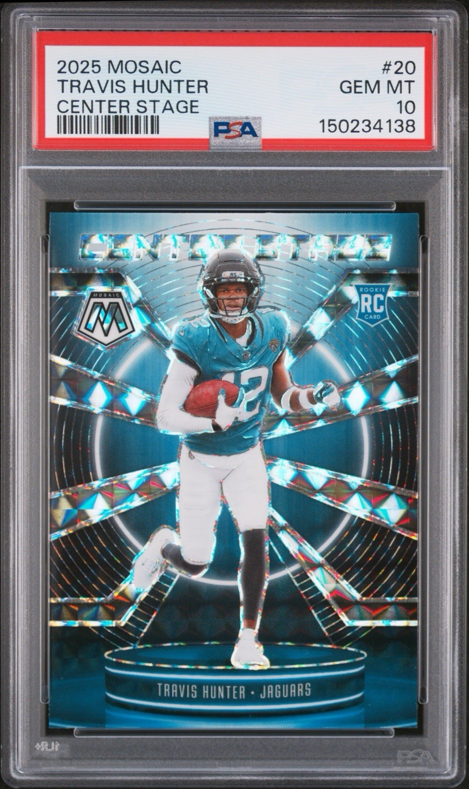 Travis Hunter Panini Mosaic Center Stage #20 Base