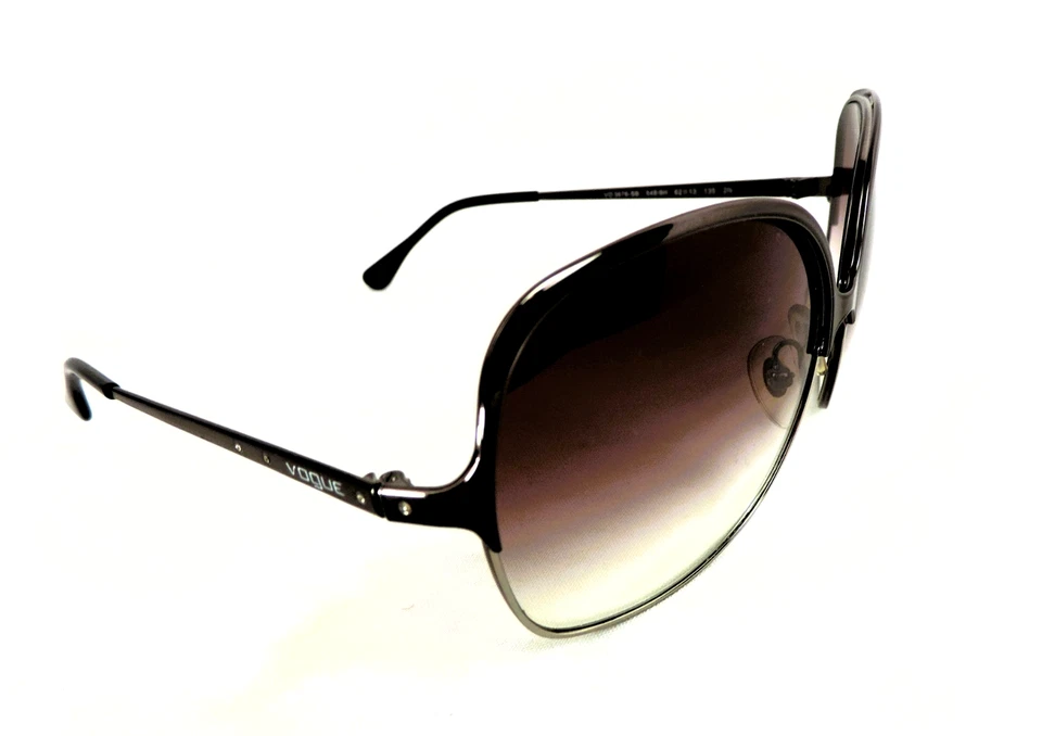 Gafas de sol VOGUE VO 3670-SB cromadas de gran tamaño lentes marrones degradadas 62-13-135 para mujer Foto 3 de 4