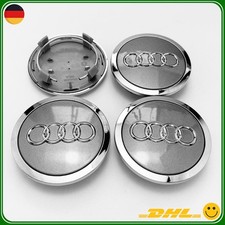 A4 A6 Q5 Nabendeckel 69mm 4B0601170A Grau Radnabenkappen Nabenabdeckung 4er set