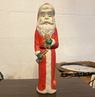 Vintage Santa Claus Ceramic Figurine Hand Painted Made in Japan Holding Bear — photo 1