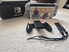 Nintendo Switch OLED White - Great Condition with Cute Custom Accessories