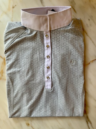 Chemise Femme Ariat XL Showstopper 3.0 - Manches Courtes Vert Cristal, Boutons Pression, Occasion En Bon état