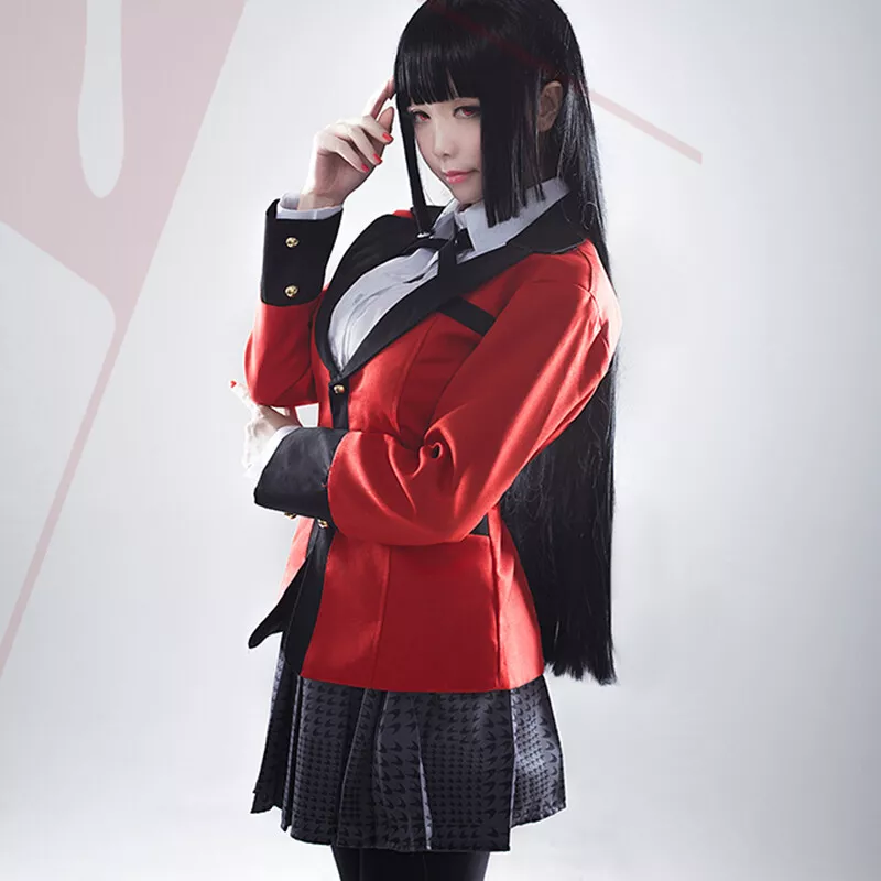 Anime Kakegurui Yumeko Jabami Costumes 6pcs/set 