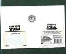 Cider Label - Cider House Special Premium Cider from Bridgnorth, Shropshire