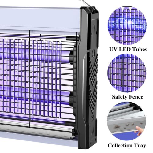 Electric Bug Zapper 3200V Indoor Insect Killer with Hanging Chain Mosquito Trap