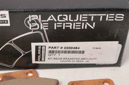 Genuine Polaris Brake Pad Set Kit 2200464 - Medium Duty - Trail Boss Xpress ++ - Picture 2 of 2