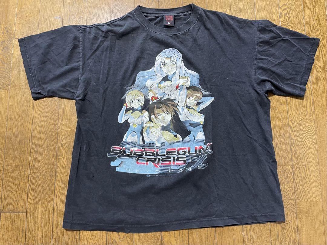 BUBBLE GUM CRISIS TOKYO 2040 tシャツ BUBBLE GUM CRISIS TOKYO 2040 T-shirt Fashion Victim Black