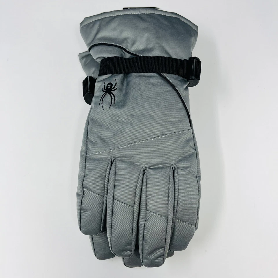 Guantes Spyder Aislados Gris Esquí Snowboard Invierno Nieve NUEVO Para Hombre Talla S/M Foto 4 de 4