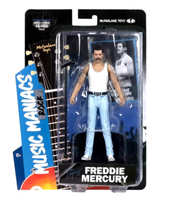 FREDDIE MERCURY Queen McFarlane Toys Music Maniacs Rock 6'' Action Figure NEW