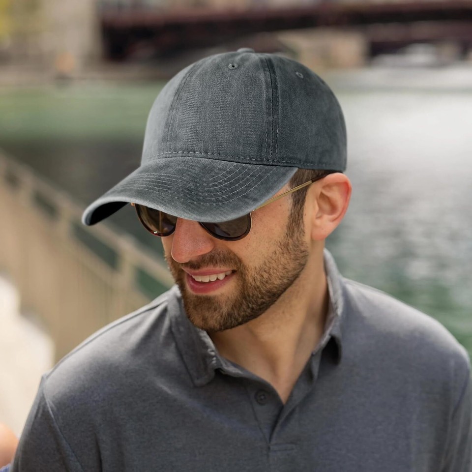 Men Women Baseball CapLow Profile Adjustable Washed Cotton Golf Dad