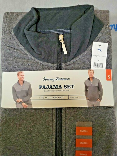 NWT Tommy Bahama Mens Black Quarter Zip 
