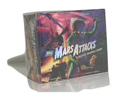 RARE 1994 Topps Mars Attacks Deluxe Trading Cards - Factory Sealed Box! NM. 36pk