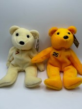 Vintage Edmonds 25 MLB Bamm Beano's Rodriguez 7 Plush Beanie Bears