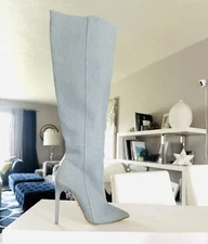 Raye Denim Over Knee Boots Size 6.5