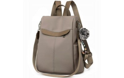 Backpack Bag Waterproof 2in1 Can Also Be Carried As A Bag Beige Modern Elegant