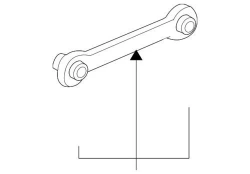 Genuine GM 2005-2017 Chevrolet GMC Saturn Pontiac Rear Suspension Link 22678193 - Image 2 of 3