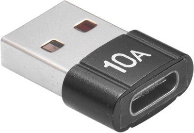 USB 3.0 Male to Type-C Female Adapter Stable Charge Data Transfer Black
