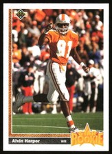1991 Upper Deck Alvin Harper  Rookie  #24 Dallas Cowboys
