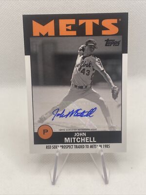 2021 TOPPS X ESPN METS ONCE UPON A TIME IN QUEENS JOHN MITCHELL AUTO ...