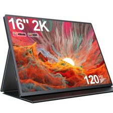 Used  16  120Hz Monitor 2K Portable Monitor USB C Gaming Monitor Freesync
