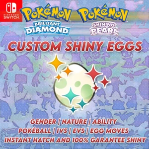 ✨ Oeufs brillants ✨ Œufs personnalisés - Brillant de pokémon Pearl & Diamant brillant
