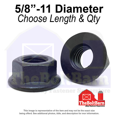 #ad #ad 5 8quot; 11 Grade 8 Hex Flange Nut Phos amp; Oil Coarse Thread Pick Quantity $747.03