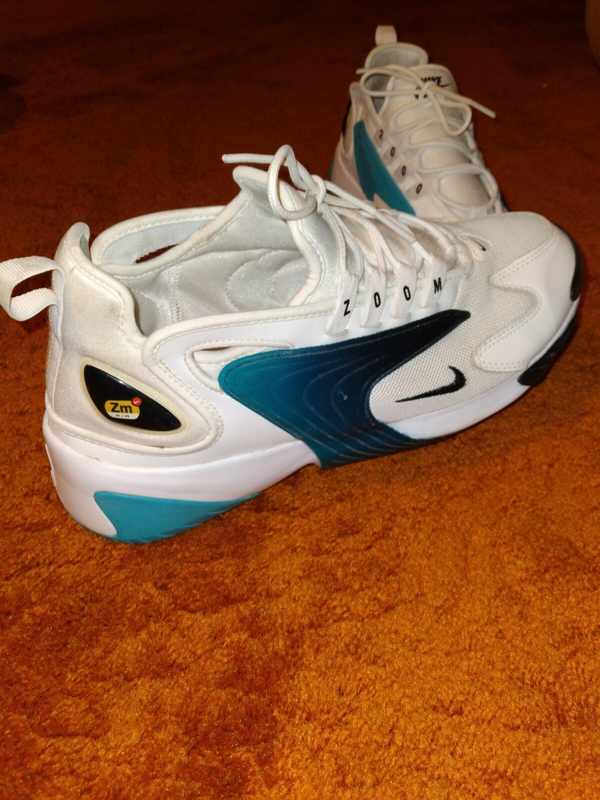 nike zoom 2k white black teal nebula