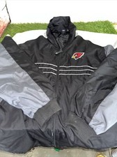 Arizona Cardinals NFL Reebok Jacket Men Size XL Black Full Zip Vintage