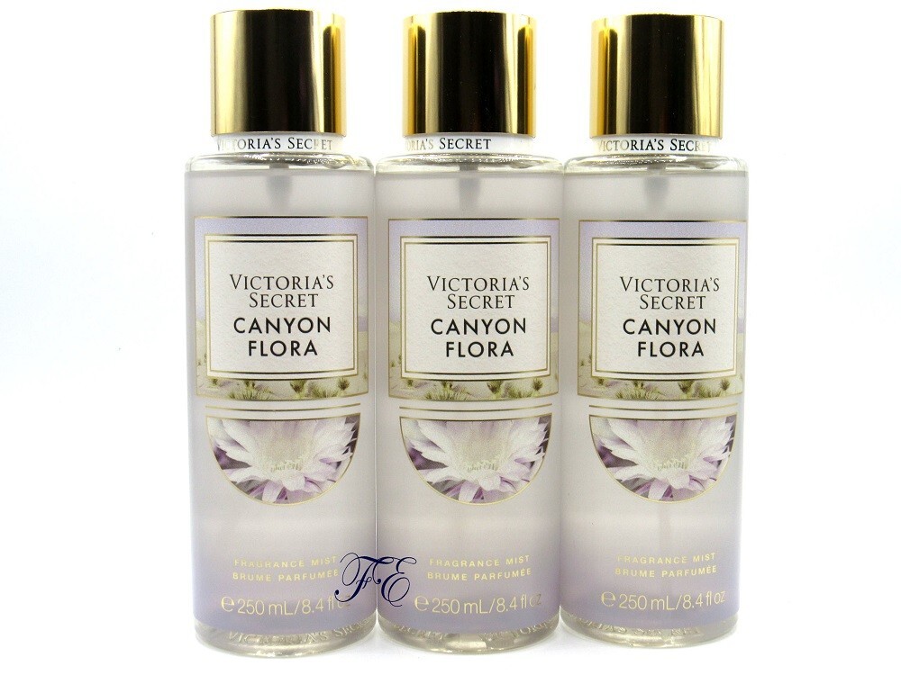 VICTORIA'S SECRET CANYON FLORA BODY MIST SPRAY 8.4 FL OZ (LOT OF 3