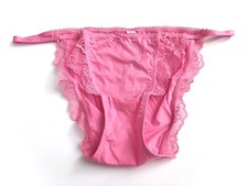 Victoria's Secret String Bikini Panty Dream Angels Tickled Pink Stretch M L