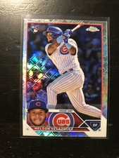 2023 Chrome Logofractor Edition Nelson Velazquez Rookie RC Cubs Card #82 PWE