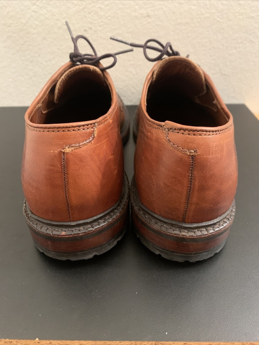Allen Edmonds Mens Black Hills 2995 Brown Plain Toe Oxford Dress