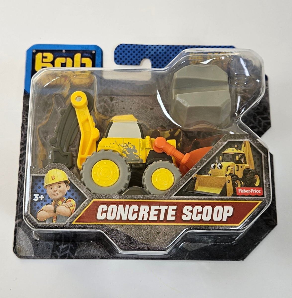 BOB THE BUILDER CONCRETE SCOOP DIE-CAST VEHICLE MOSC FISHER PRICE