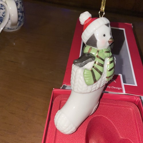 Ornamento pinguino Lenox peek prima qualità nuovo in scatola - Foto 10 di 12