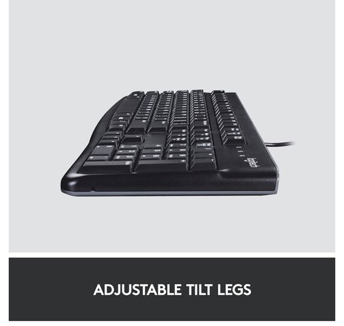 Logitech K120 Wired Full-Size Keyboard – Spill-Resistant, Quiet Typing - Picture 5 of 9