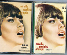 MIREILLE MATHIEU OLYMPIA ( LOT X 2 ) CASSETTES ETRANGERES K7 TAPE MC ALB +RARE +