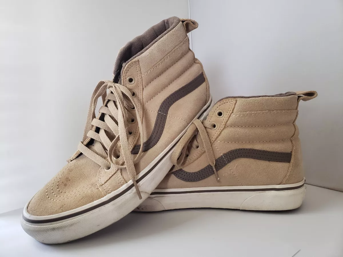 Tan high hotsell top vans