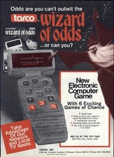 1980 PAPER AD Toy Tarco Wizard of Odds Electronic Computer Game ZIZIX 