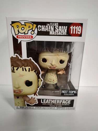 FUNKO POP! LEATHERFACE #1119 HOT TOPIC EXCLUSIVE MOVIES TEXAS CHAIN SAW MASSACRE