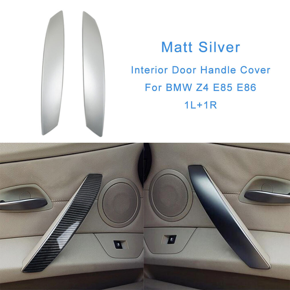 For BMW Z4 E85 E86 02-08 2PCS Inner Door Pull Handle Outer Cover