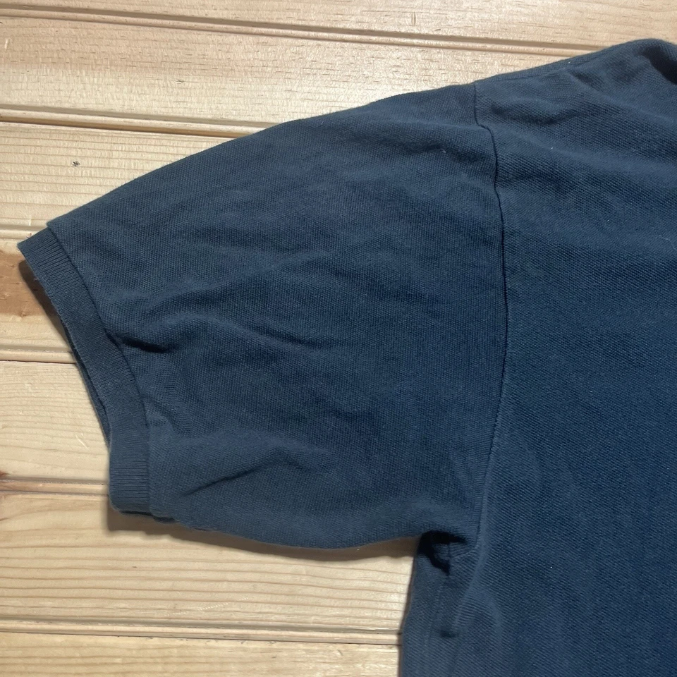 Camisa polo masculina casual RALPH LAUREN PURPLE LABEL preta 100% algodão - XXL 2XL - Imagem 3 de 4