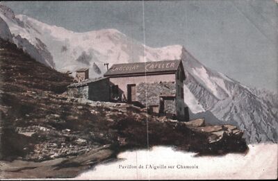 Vintage Postcard: Chocolat Cailler Pavilion, Chamonix RPPC